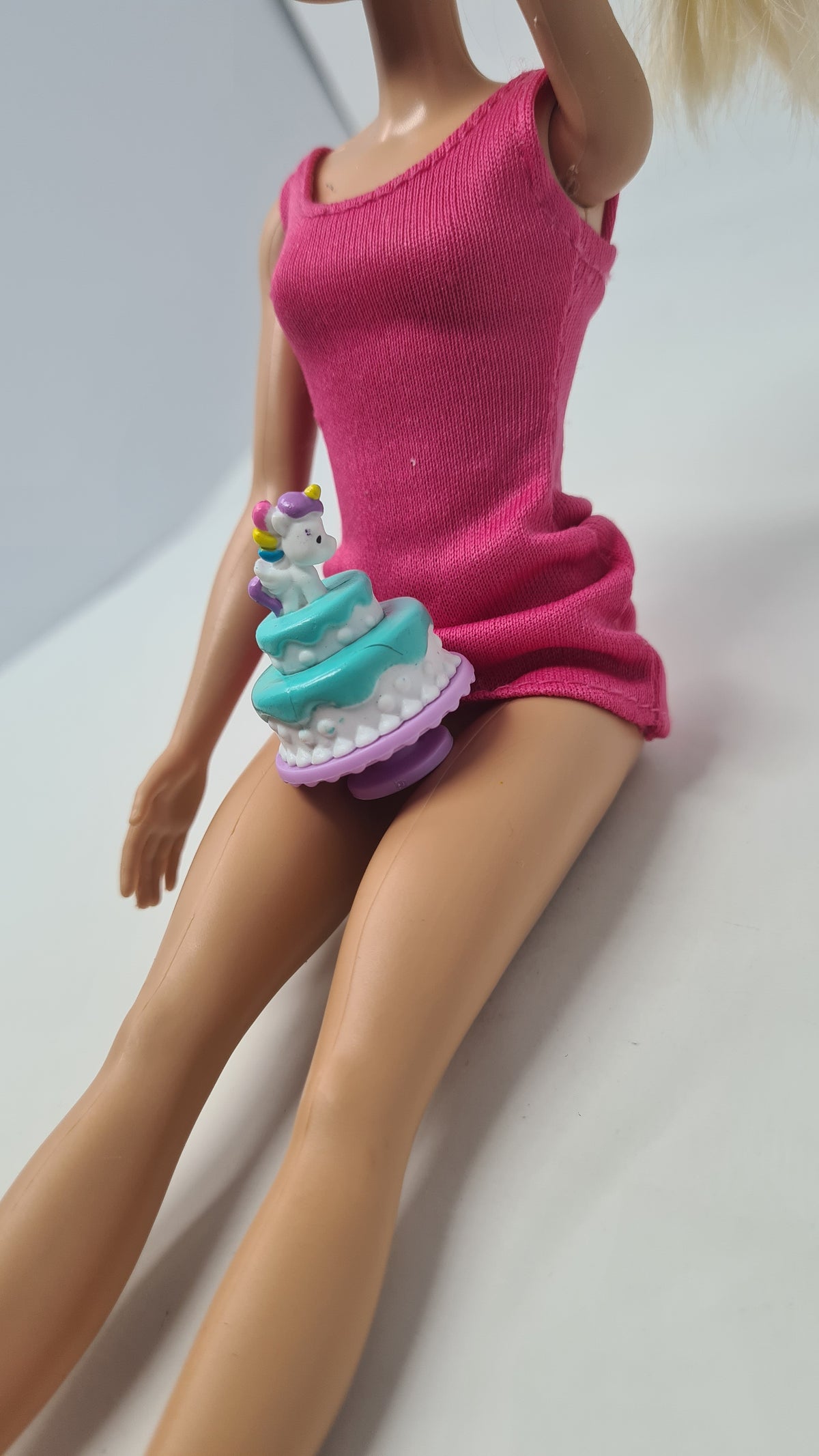 Barbie Type Doll Unicorn Birthday Cake